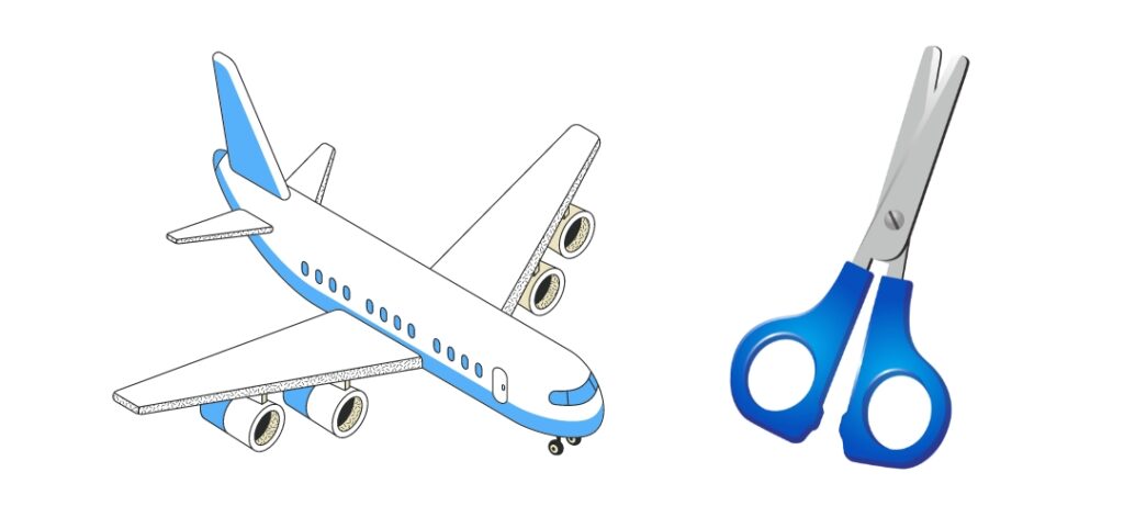 can you bring scissors on a plane